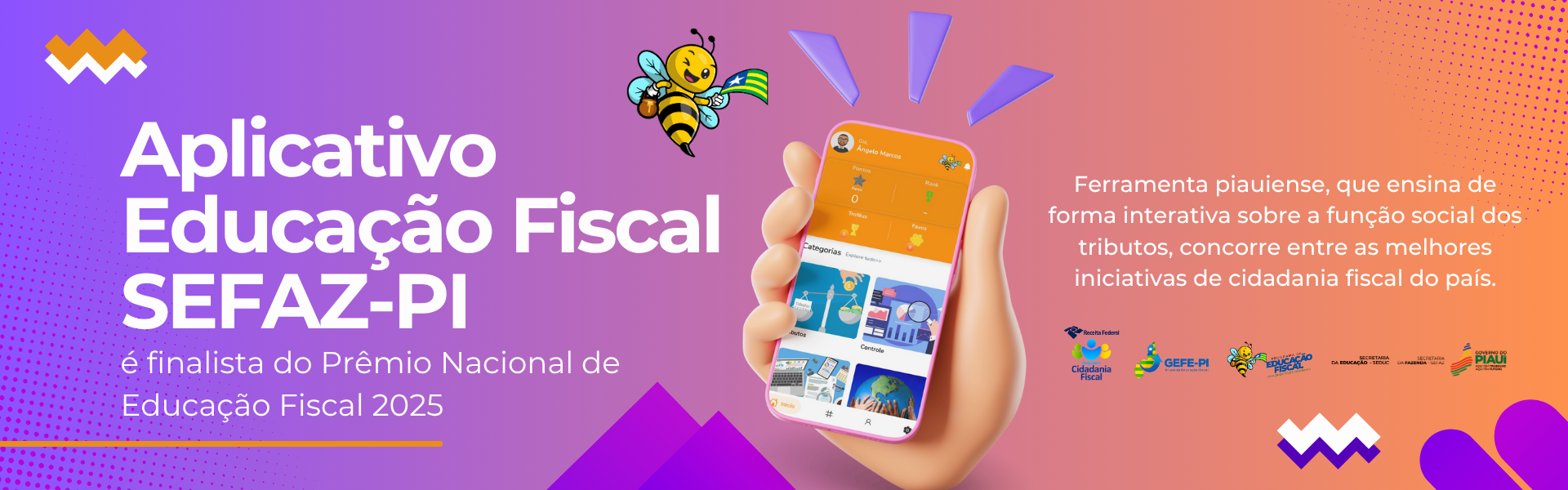 Aplicativo da Sefaz-PI é finalista no Prêmio Nacional de Educação Fiscal