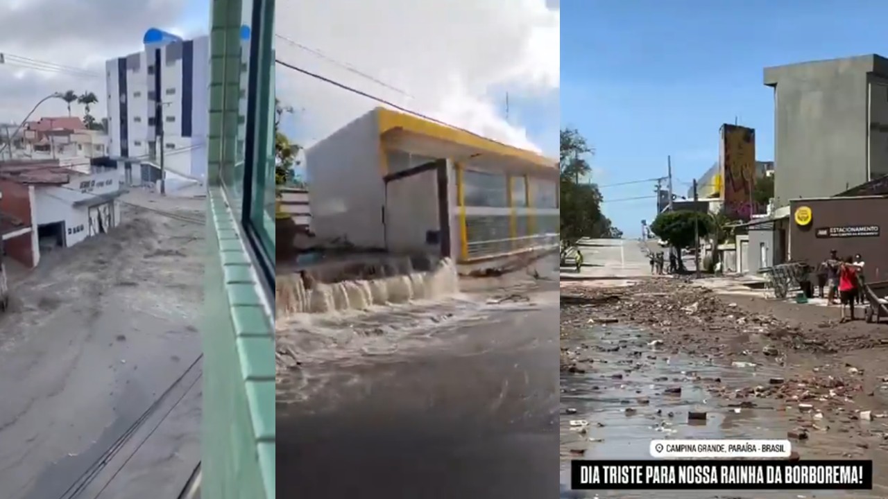 OUTRA TRAGÉDIA: reservatório rompe em Campina Grande e água causa destruição