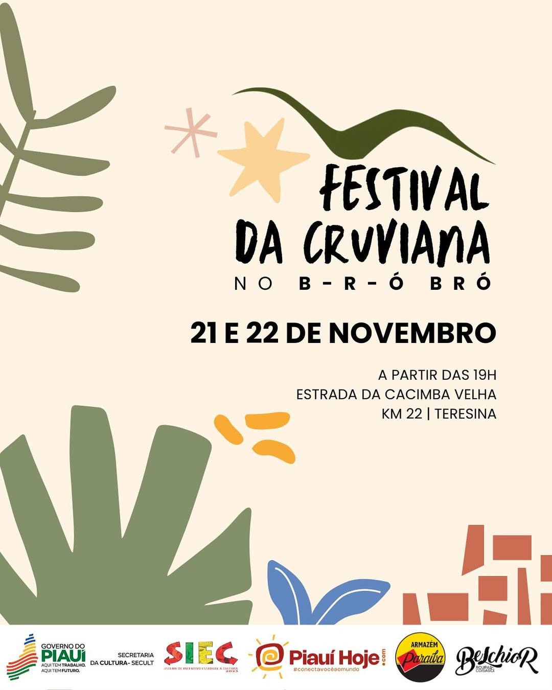 Festival da Cruviana incentiva turismo rural em Teresina com programação dias 21 e 22 de novembro