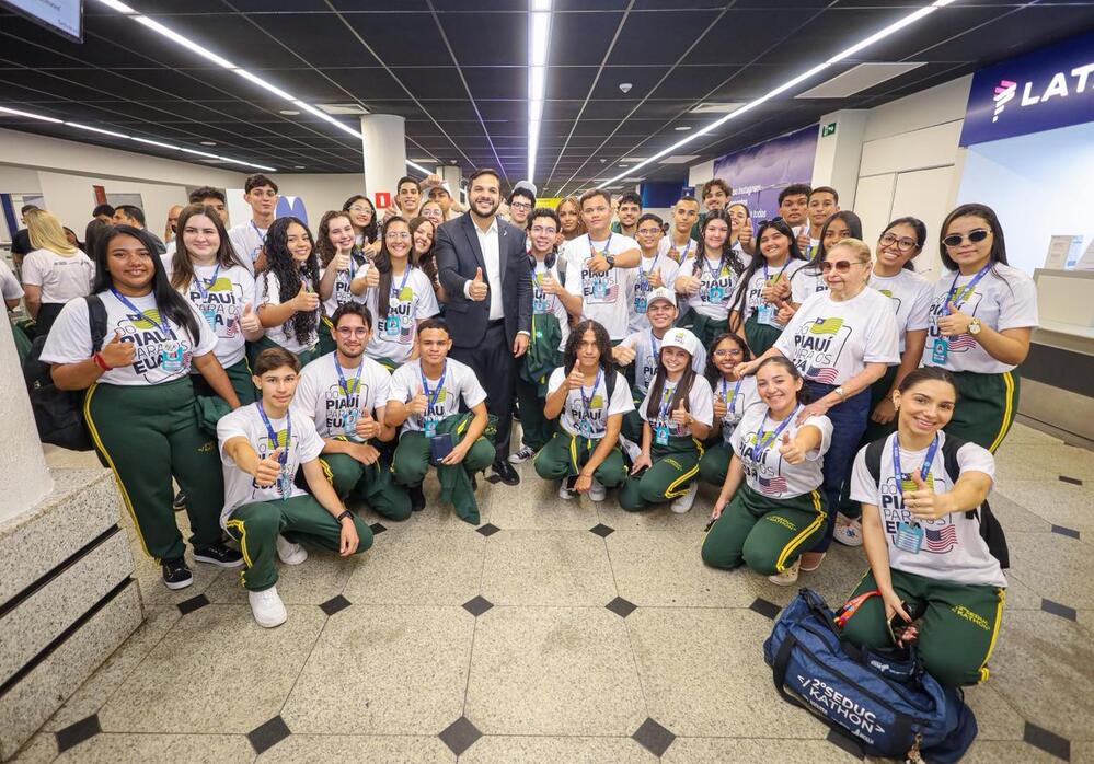 Do Piauí Para o Mundo: estudantes da rede pública estadual embarcam com destino aos Estados Unidos