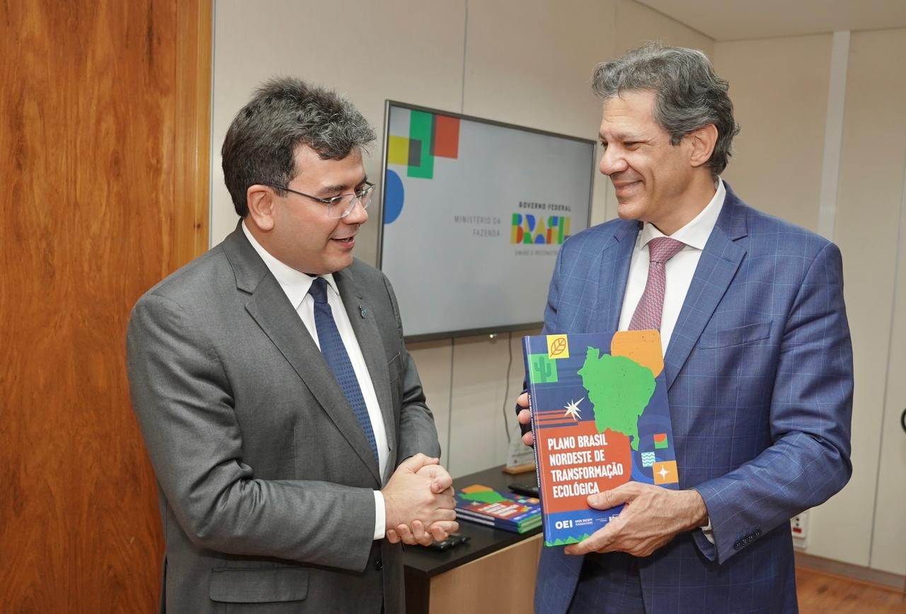 Rafael Fonteles apresenta a Haddad plano ecológico do Nordeste