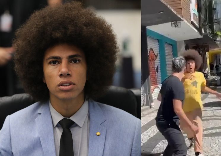 VÍDEO: Deputado Renato Freitas leva soco e quebra o nariz em briga