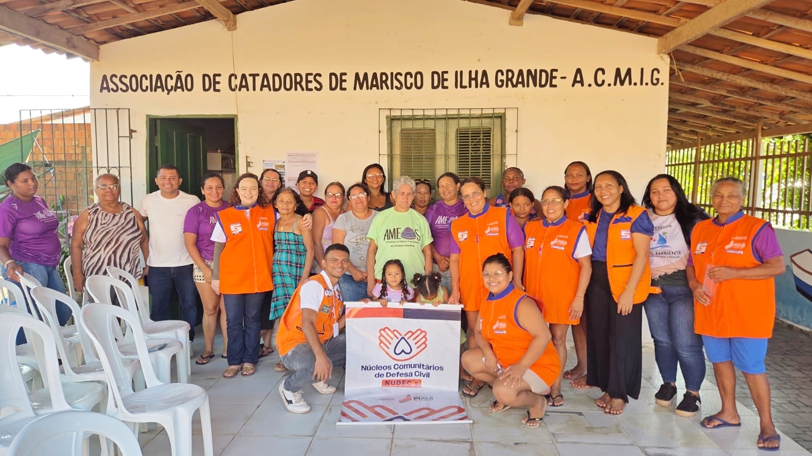 Sedec forma Núcleos Comunitários de Proteção e Defesa Civil em Piracuruca e Ilha grande