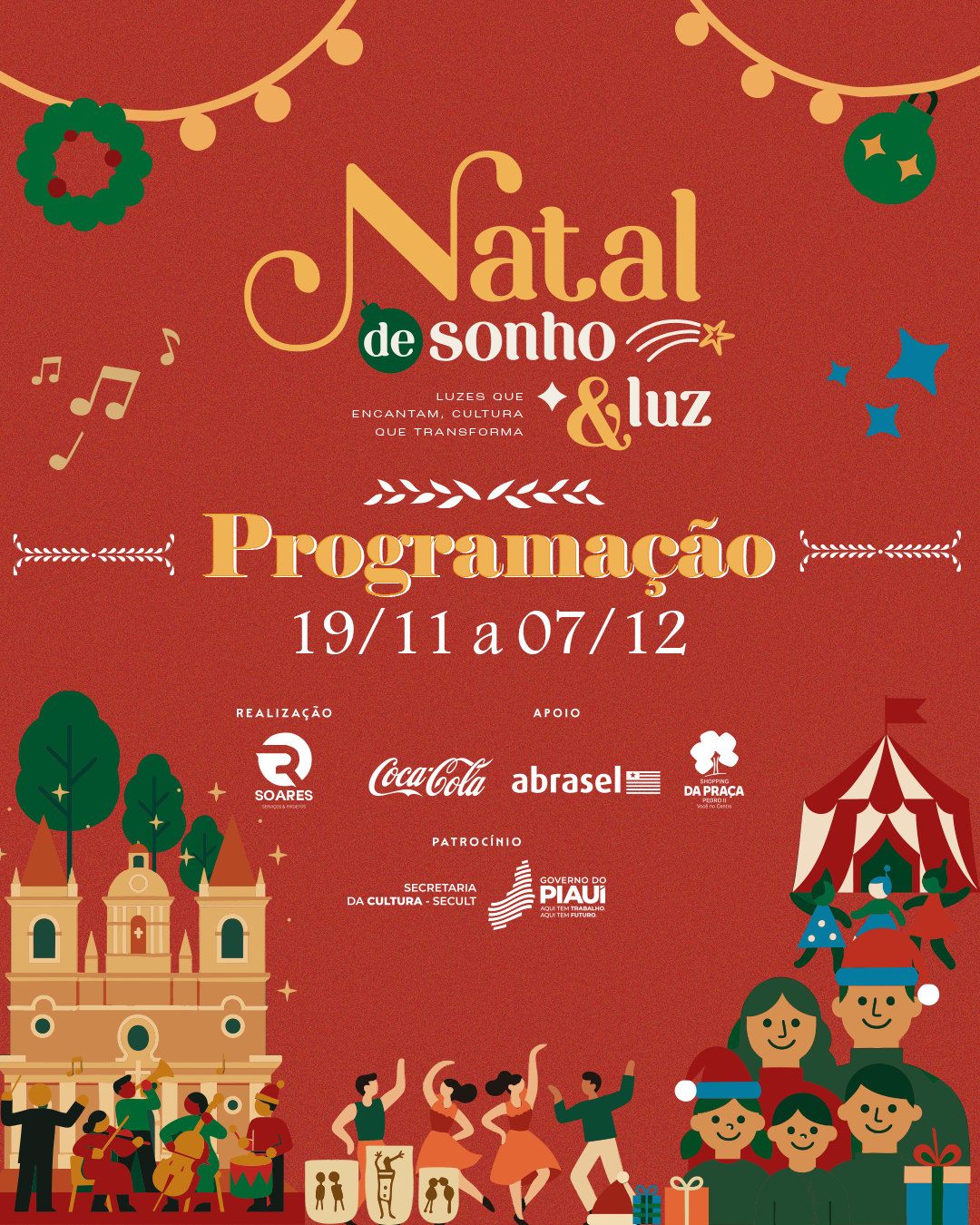 Decoração de Natal do Karnak e Avenida Antonino Freire será inaugurada nesta segunda-feira (24)