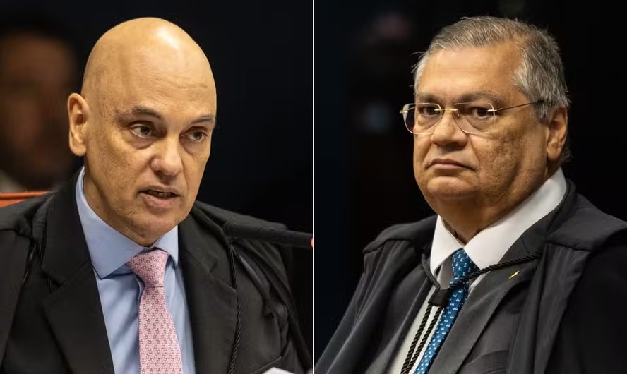 Moraes e Dino votam para manter Bolsonaro preso