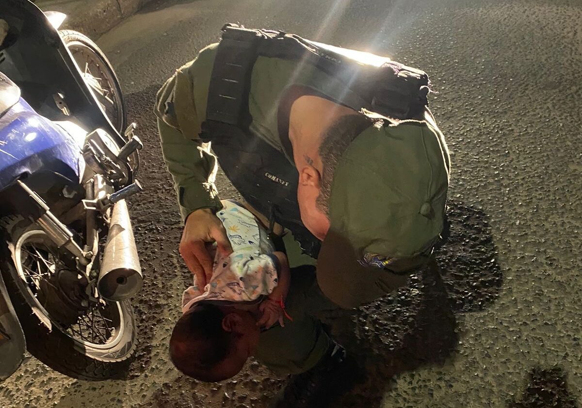 PM salva bebê engasgado durante patrulhamento na zona Norte de Teresina
