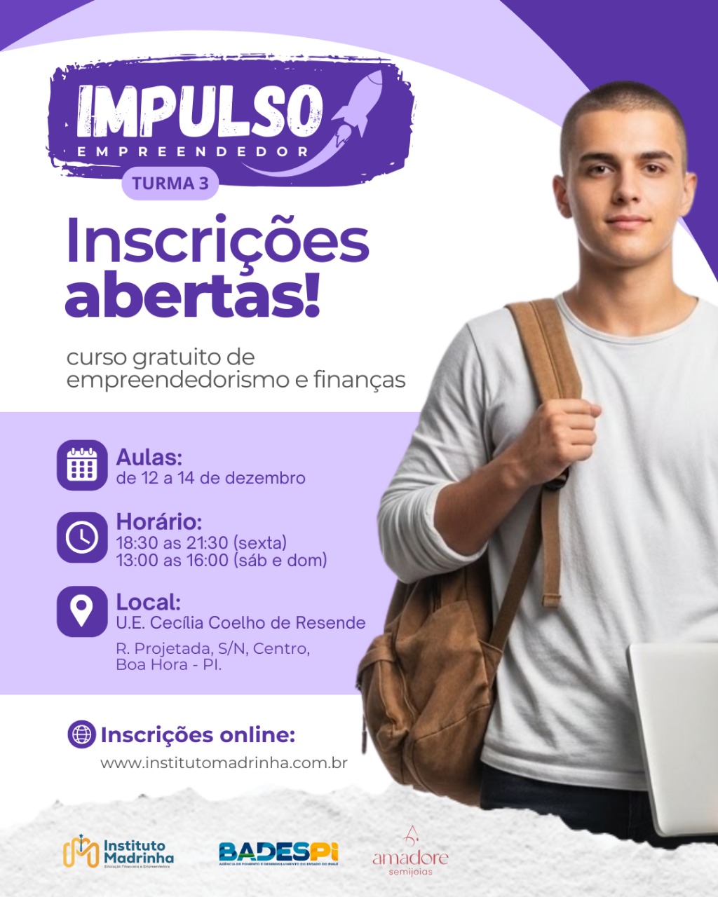 Badespi abre inscrições para curso que expande formação de empreendedores e amplia geração de renda em Boa Hora
