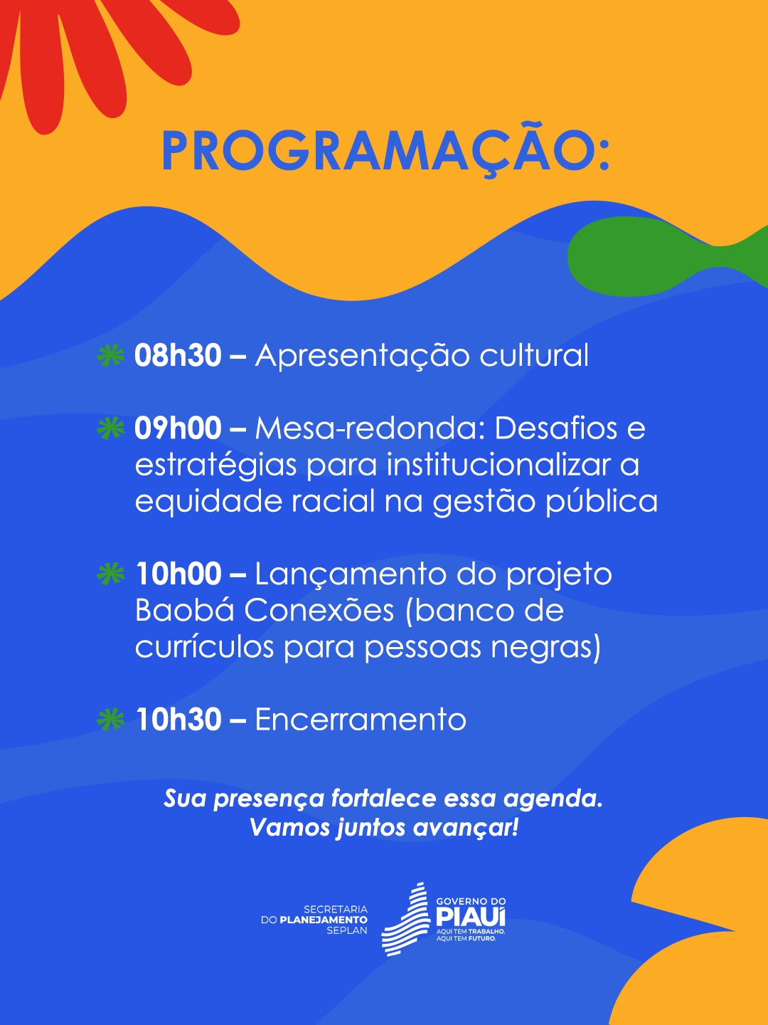 Seplan debate Equidade Racial na Gestão Pública e lança banco de currículos para pessoas negras nesta quinta (4)
