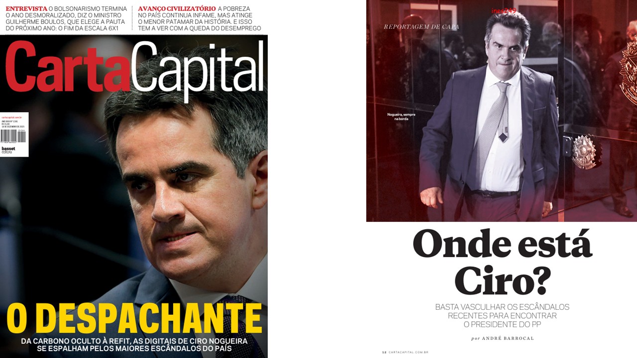 Revista publica matéria mostrando proximidade de Ciro Nogueira com escândalos recentes
