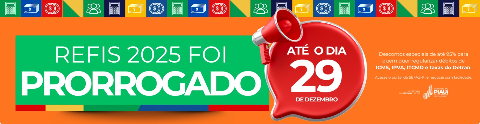 Refis 2025 é prorrogado até 29 de dezembro e oferece descontos de até 95% em multas e juros