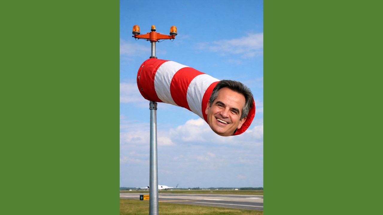 Tal qual biruta de aeroporto, Ciro Nogueira procura rumo anunciando Flávio Bolsonaro no Piauí