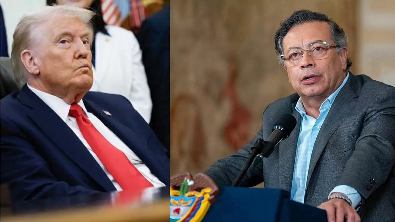 AGORA É A COLOMBIA: Trump acusa Petro de tráfico de drogas e ameaça fazer operações naquele país