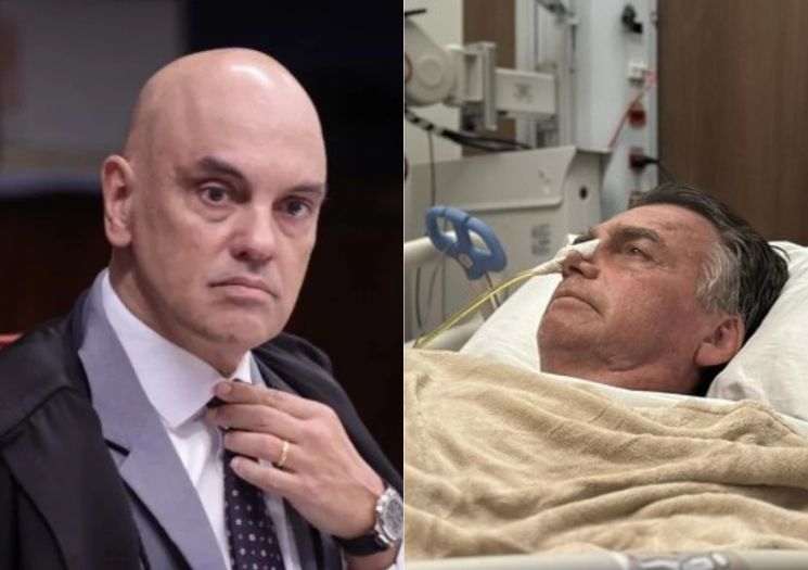 Moraes impede ida de Bolsonaro ao hospital após queda