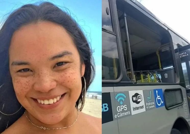 Janela de ônibus se solta, passageira cai e morre em SP