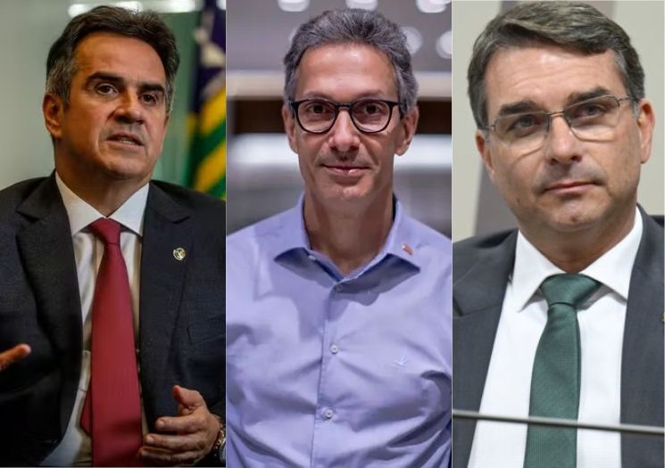 Ciro Nogueira sugere Zema como vice de Flávio Bolsonaro