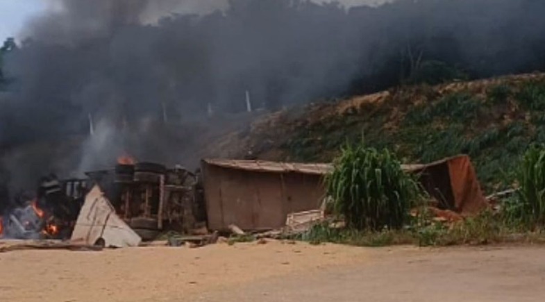 Acidente na ‘curva da morte’ deixa vítimas carbonizadas no Piauí