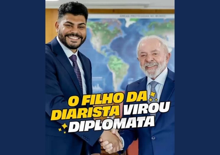Lula recebe novo diplomata formado pelo ProUni
