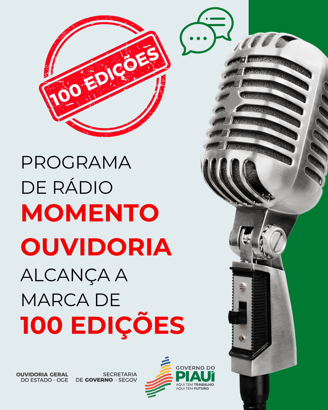 Programa Momento Ouvidoria chega a 100 edições com foco na cidadania e na participação social