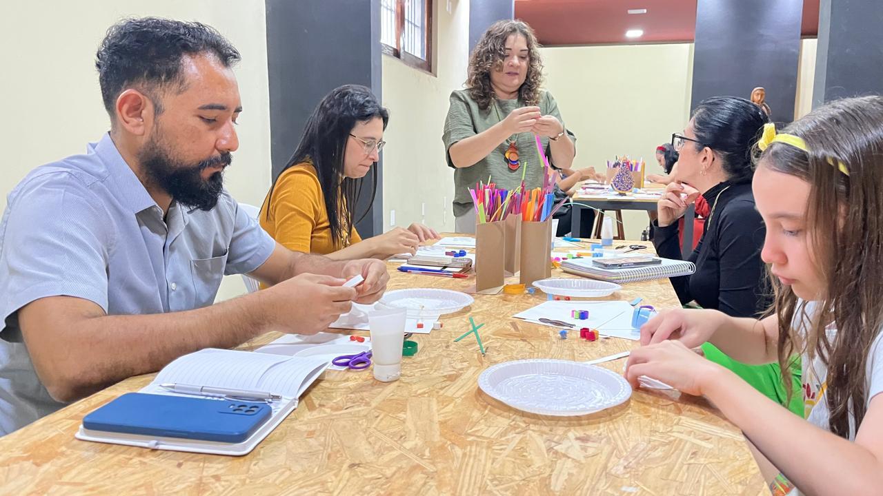 Oficina de Quilling encerra programação das Férias Criativas na Casa do Artesão em Teresina