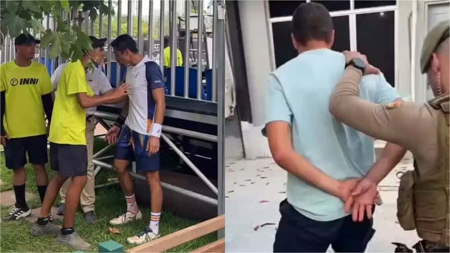 VÍDEO: Tenistas estrangeiros são presos após atos racistas em torneio de SC