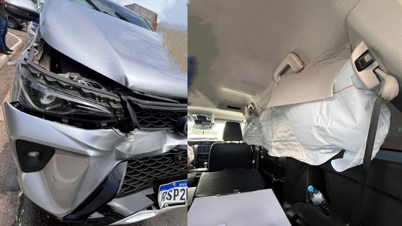 Carro da equipe do ex-secretário de Educação Washington Bandeira sofre acidente em Piracuruca