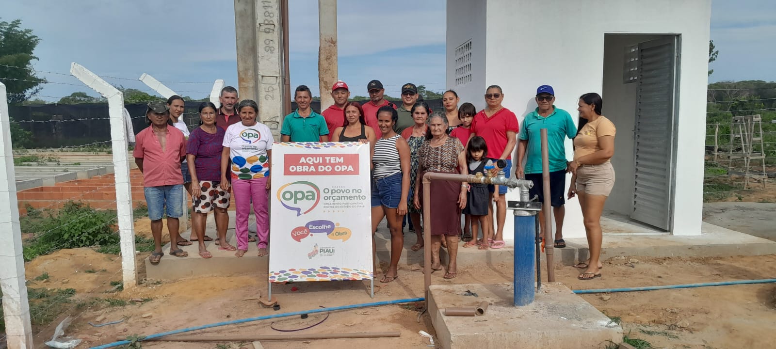 Comunidade rural de Picos é beneficiada com sistema de abastecimento de água com recursos do OPA