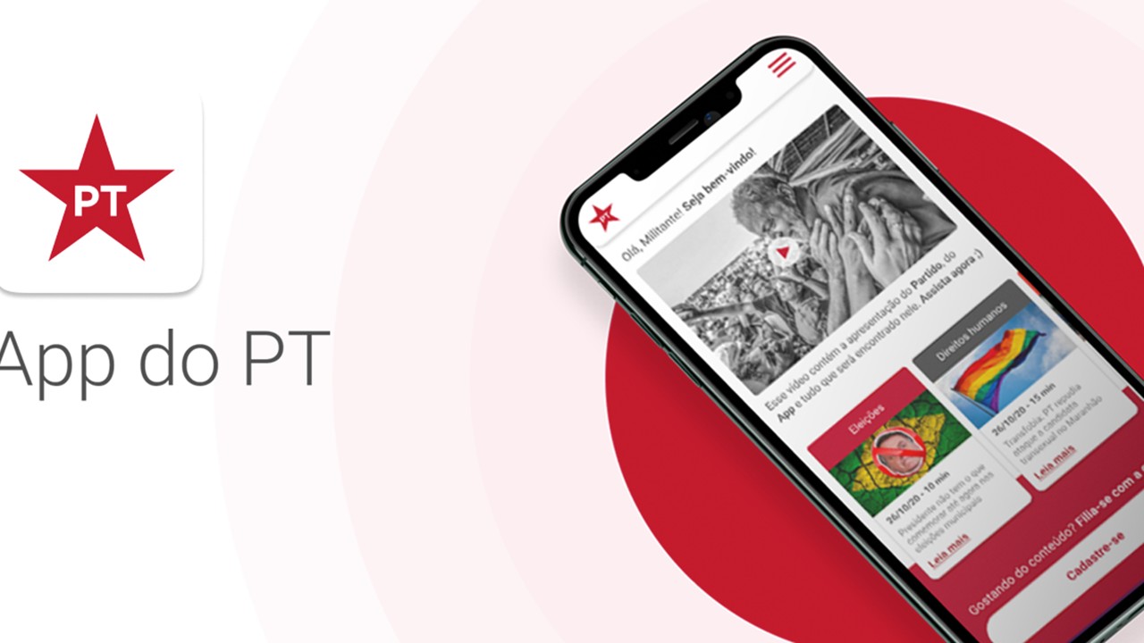 VEM AÍ O APP DO PT: partido aposta em tecnologia para mobilizar a militância