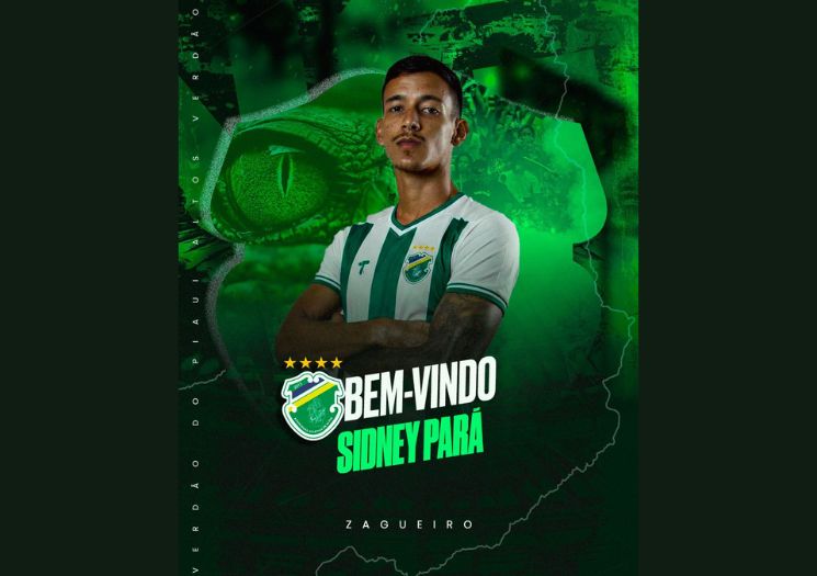 Altos anuncia contratação do zagueiro Sidney Pará para a temporada 2026