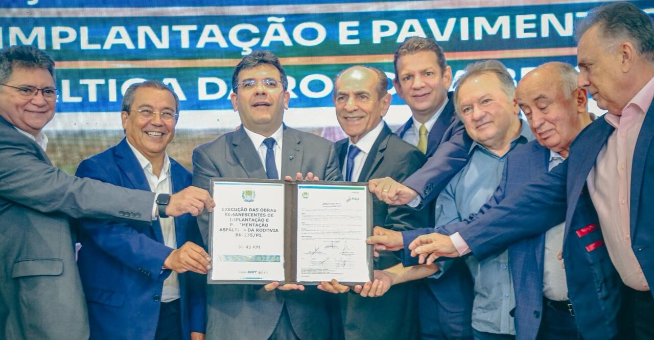 Rafael Fonteles autoriza obra na BR-235 que vai reduzir em 300 km distância entre Caracol e Bom Jesus, no sul do Piauí
