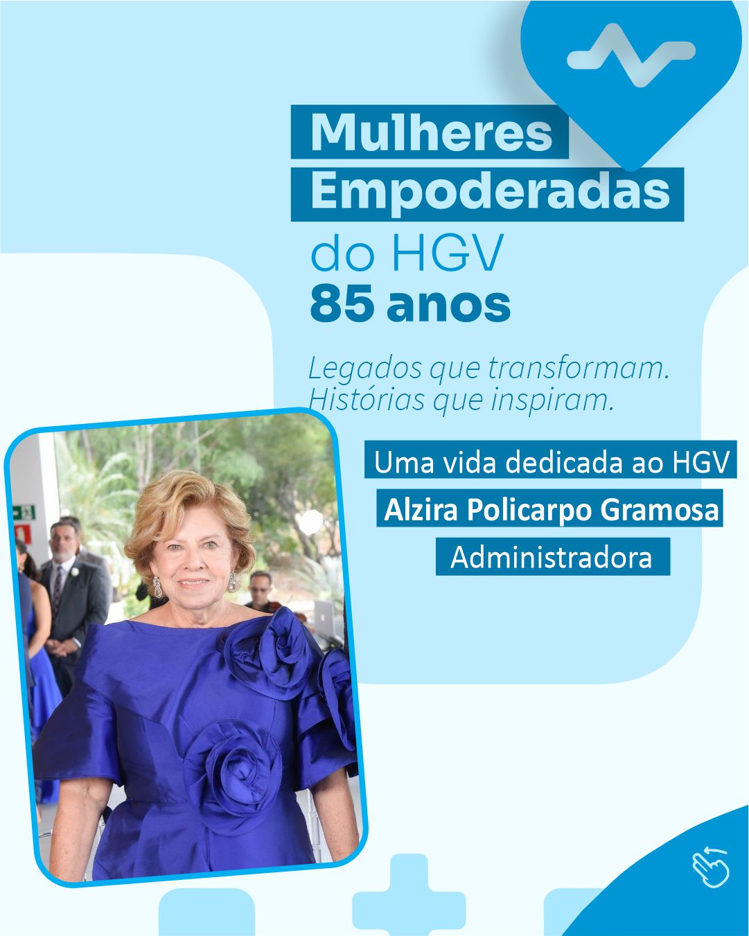 HGV comemora 85 anos destacando mulheres que fizeram história na instituição; conheça a trajetória de Alzira Policarpo