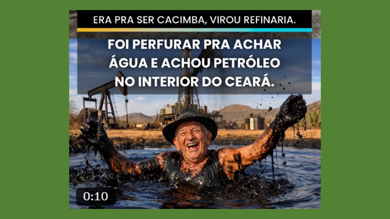 Agricultor que buscava água no sertão do Ceará pode ter encontrado petróleo