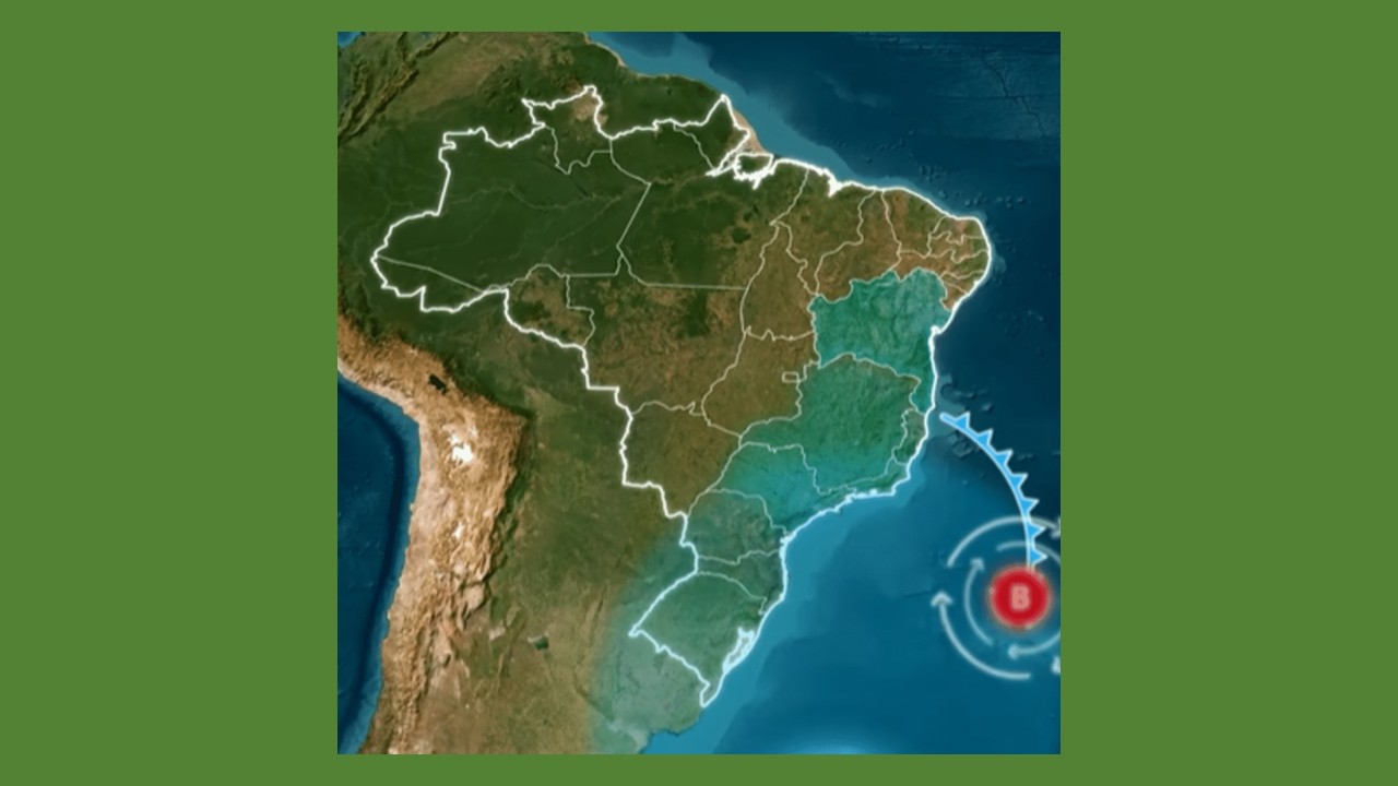 Frente fria atingindo o Nordeste ?