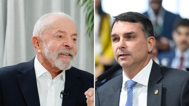 Datafolha: Lula vence Flávio no 1º e 2º turno