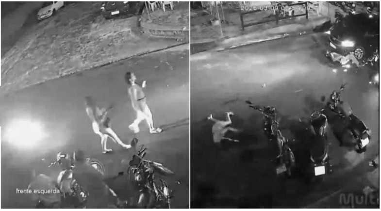 VÍDEO: Mulheres são atropeladas por moto em alta velocidade em Teresina