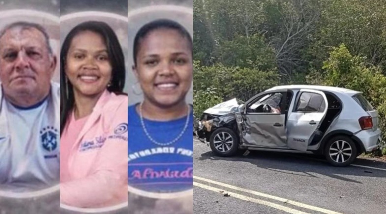 Duas professoras e lavrador morrem após colisão entre carro e motos na PI-112