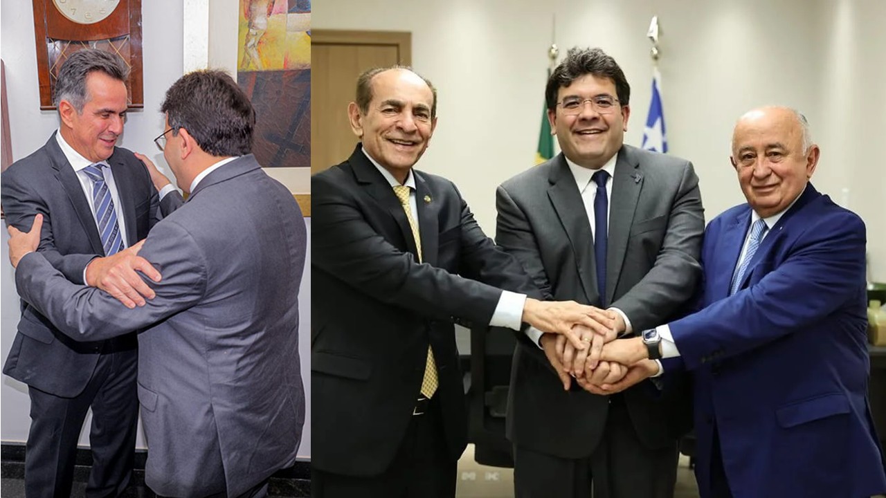 Rafael e Ciro frente a frente: após lançar chapa governista, governador encontra adversário Ciro Nogueira