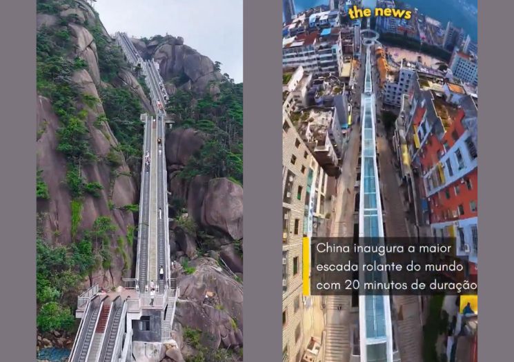 A China e suas escadas rolantes gigantes: infraestrutura e engenharia