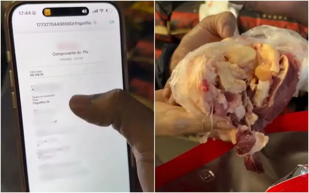 Açougueiro recebe pix falso e envia restos de carne no lugar de picanha