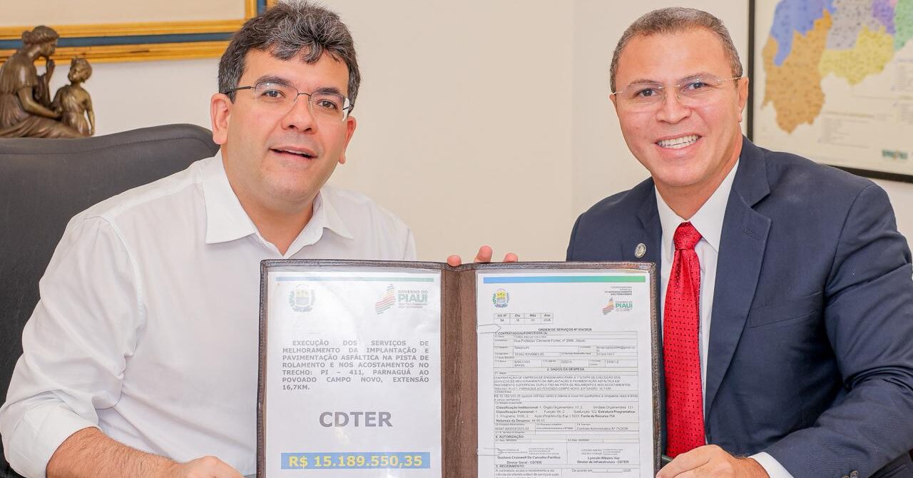 Governo do Piauí autoriza obra de mais de R$ 15 milhões na PI-411 entre Parnaguá e o povoado Campo Novo