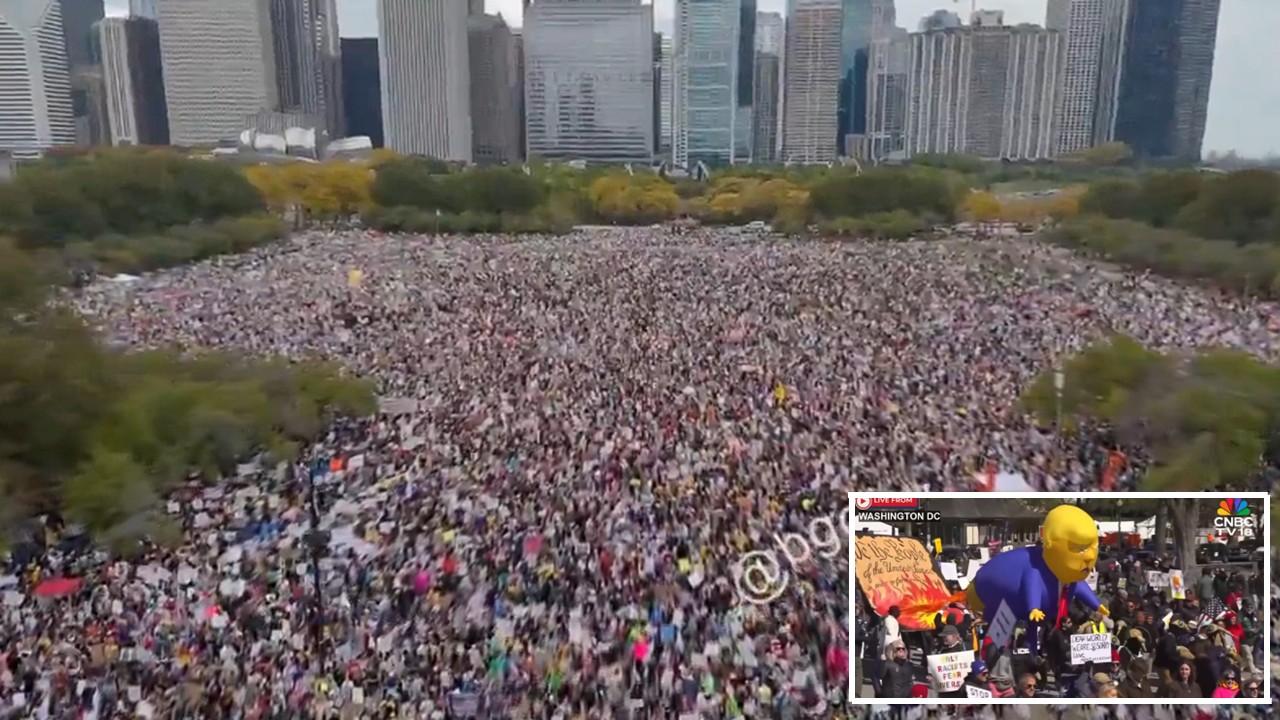 “No Kings”: protestos contra Trump reúnem milhões nos EUA e ampliam pressão antes das eleições de 2026