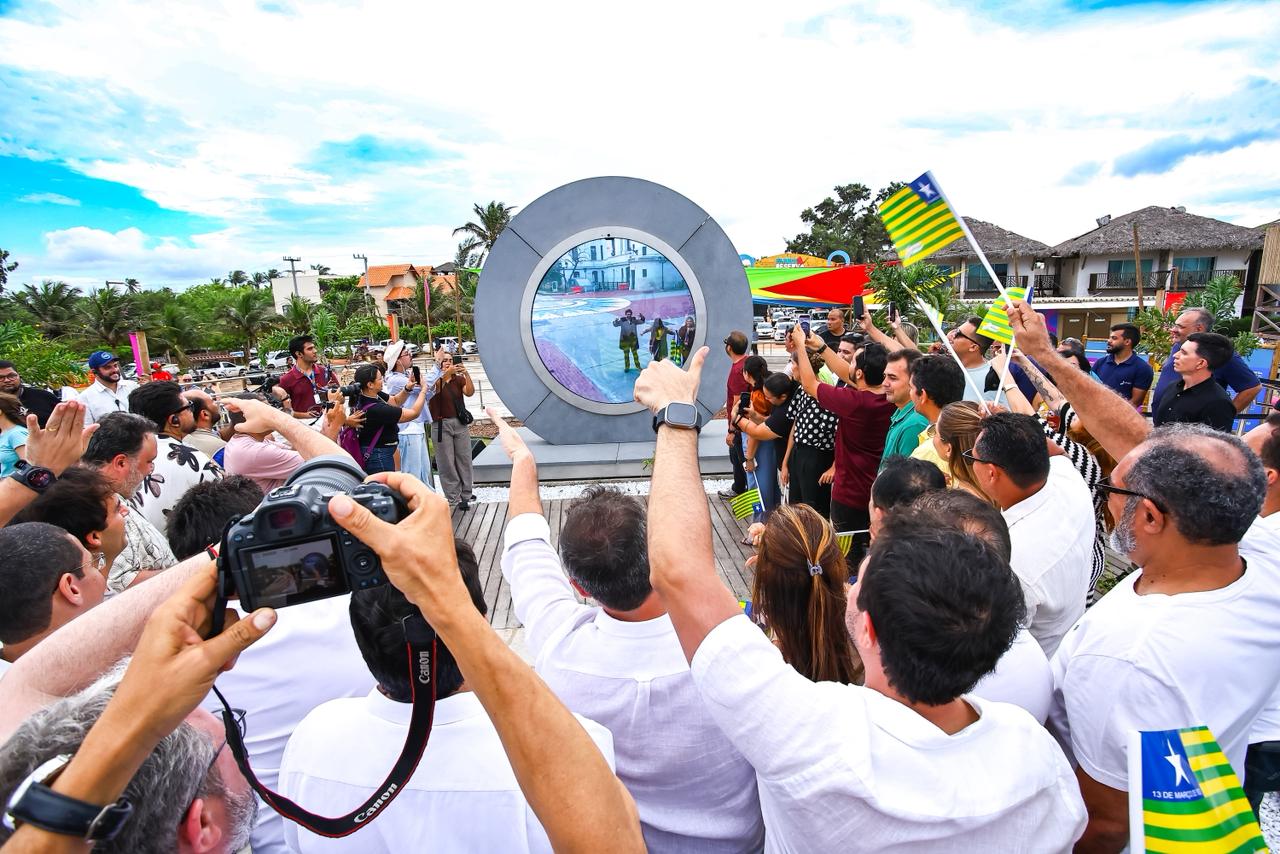 Inaugurado portal interativo de Barra Grande, que conecta países em tempo real e impulsiona turismo internacional