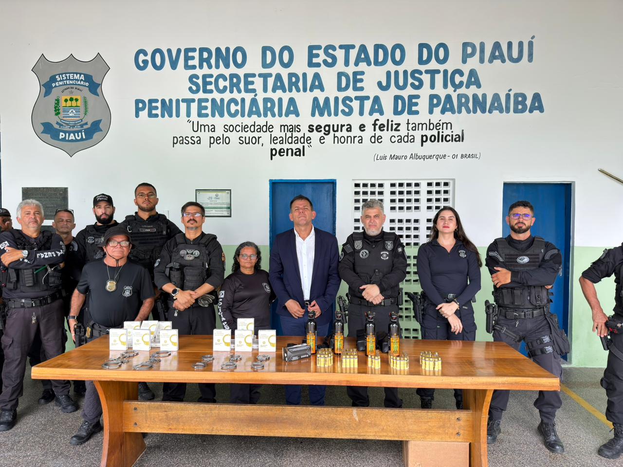 Secretaria de Justiça entrega primeira etapa da reforma da Penitenciária de Parnaíba