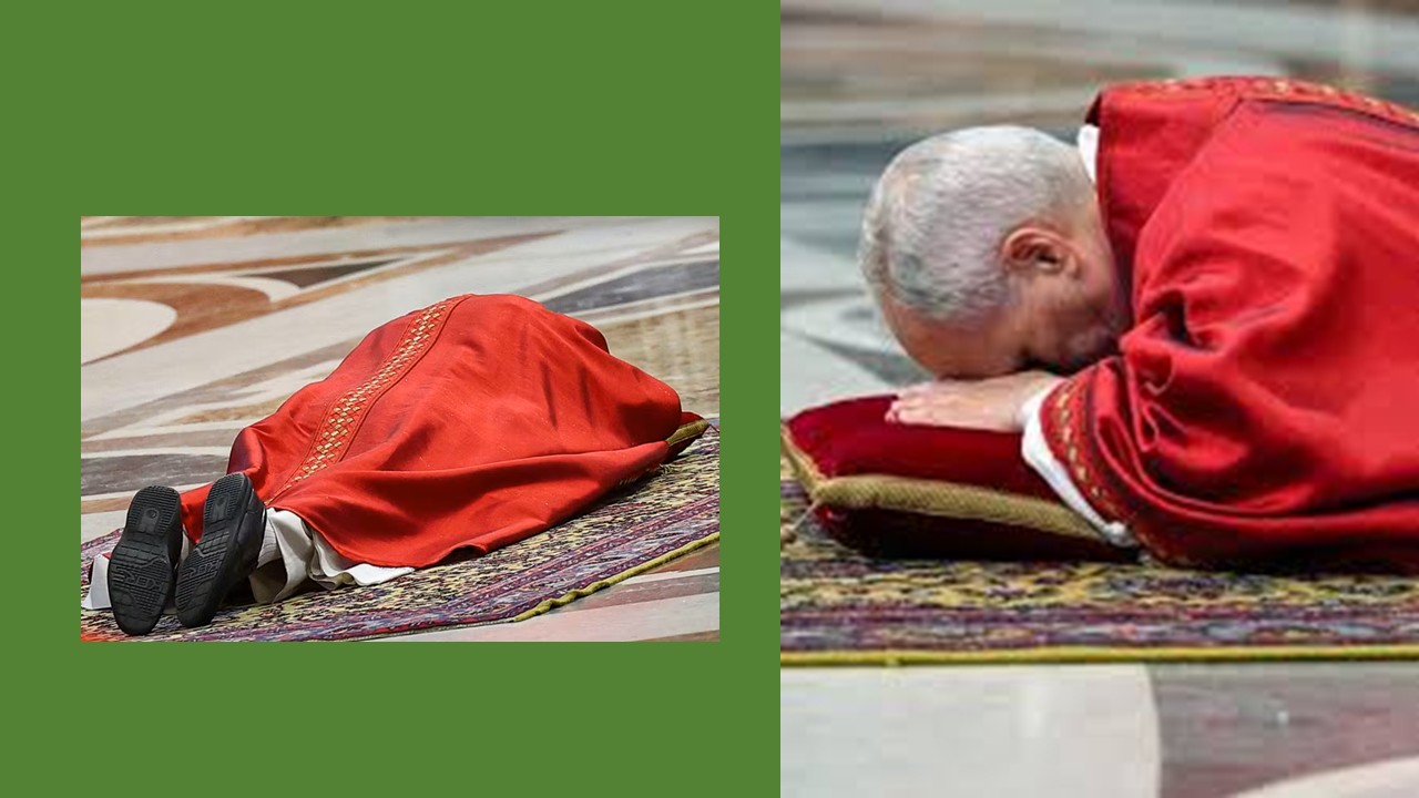 Sexta-feira Santa: por que o papa se deita no chão e qual o significado da prostração na Igreja Católica