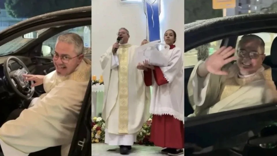 Padre é sorteado em rifa que ele mesmo organizou e resultado gera polêmica