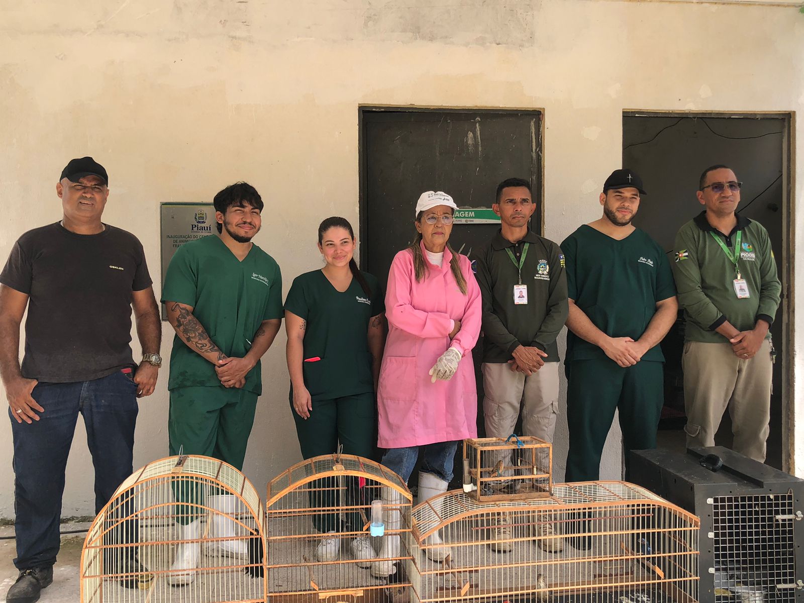 Animais silvestres retirados de cativeiro irregular em Picos são encaminhados para reabilitação no Centro de Triagem da Semah