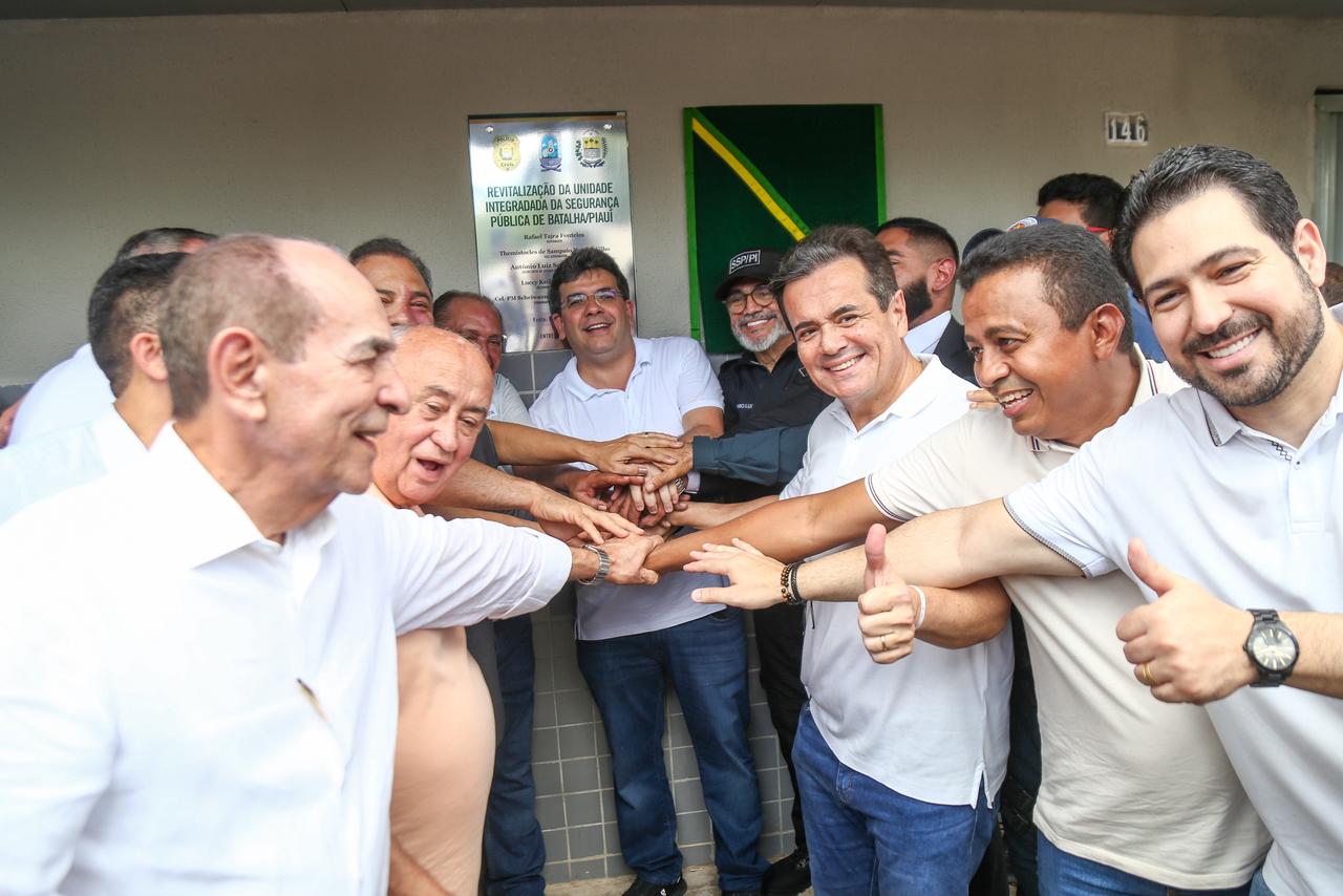 Em Batalha, Rafael Fonteles entrega reforma de unidade integrada de segurança para reforçar atuação policial