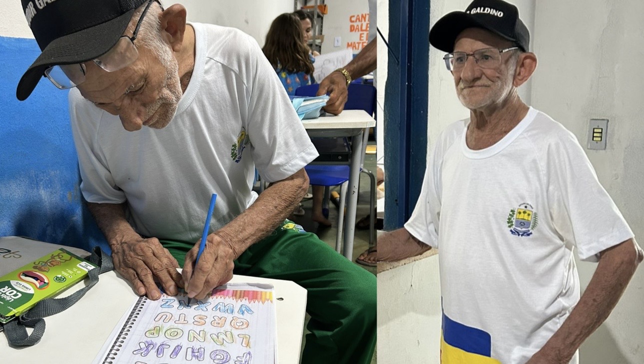 Aos 91 anos, estudante do Alfabetiza Piauí realiza sonho de aprender a ler em Bocaina