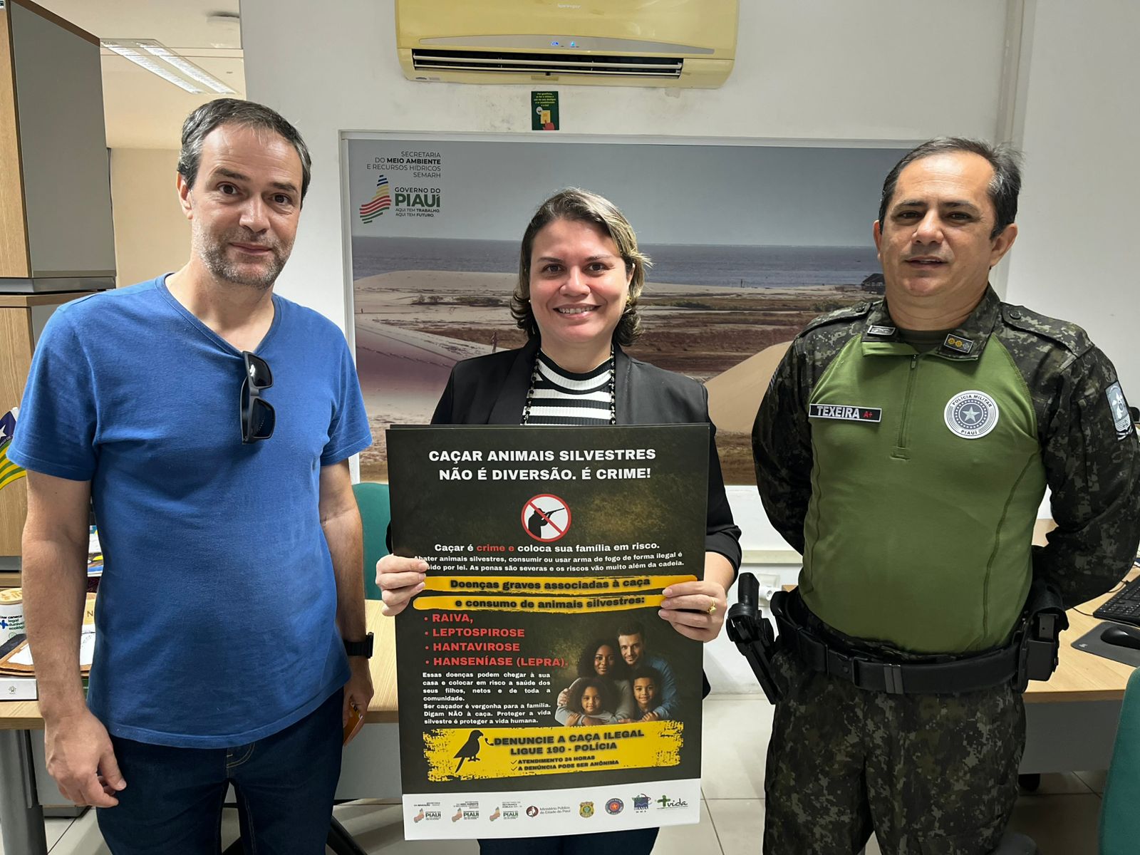 Piauí recebe campanha de combate à caça ilegal e defesa da vida silvestre