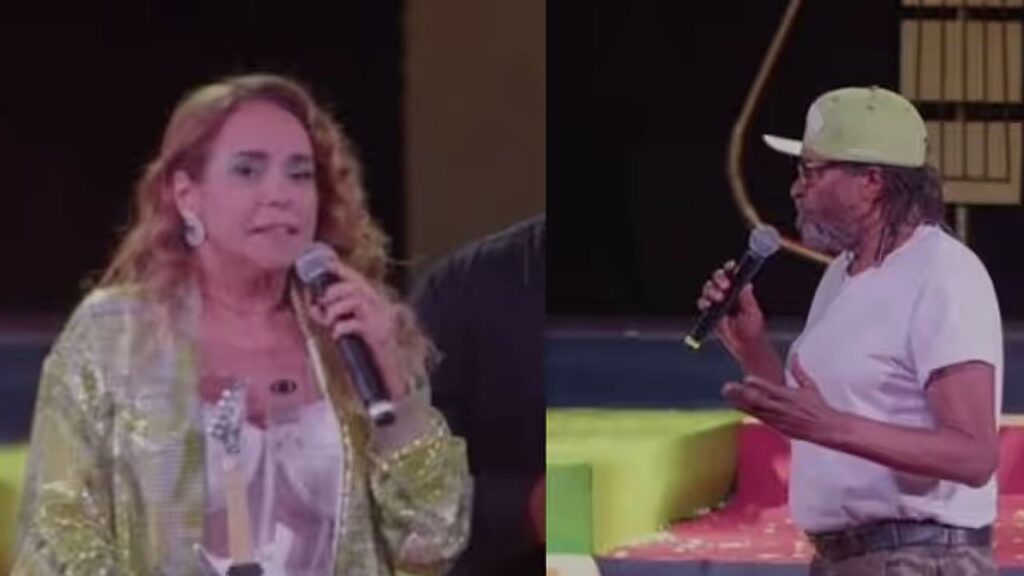 Discussão entre Daniela Mercury e Edson Gomes ao vivo