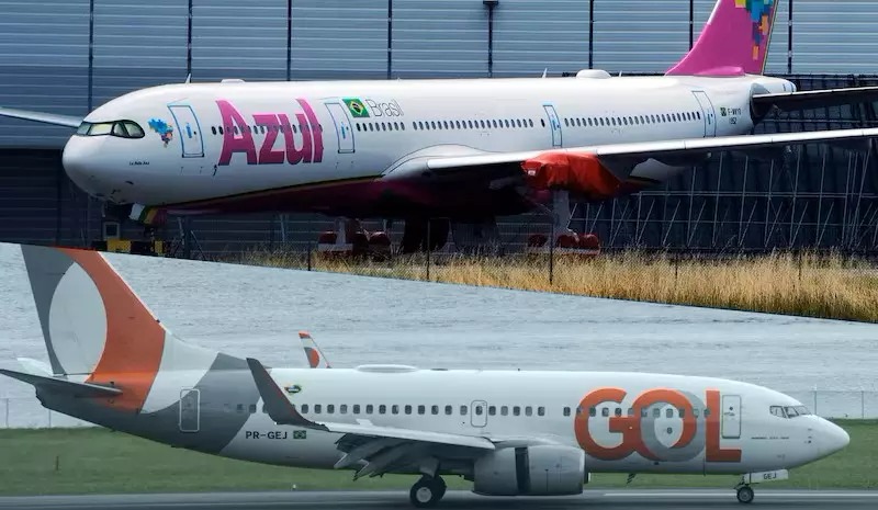 VÍDEO: Aviões da Gol e Azul quase colidem em Congonhas